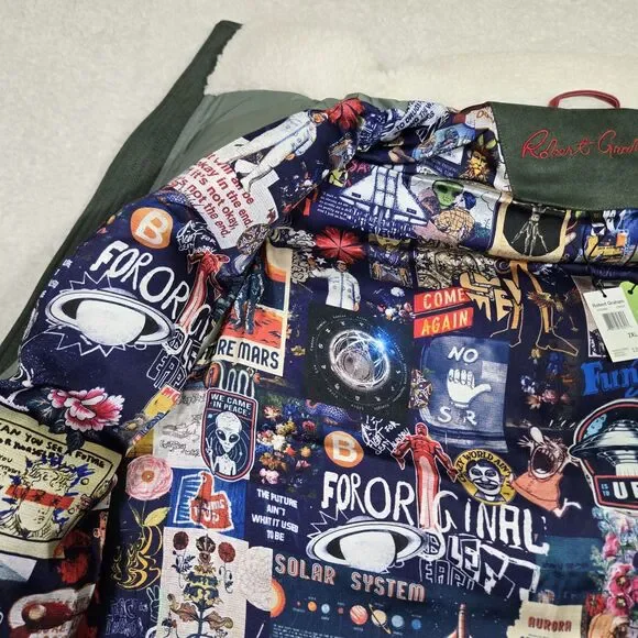 $258 ROBERT GRAHAM Mens 2XL Forest Green Puffer Vest RGF23R82 XXL - Picture 7 of 14